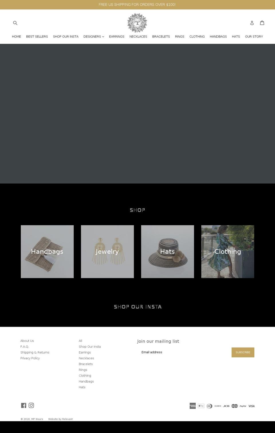 mpjewelrystore.com — Shopify storefront screenshot