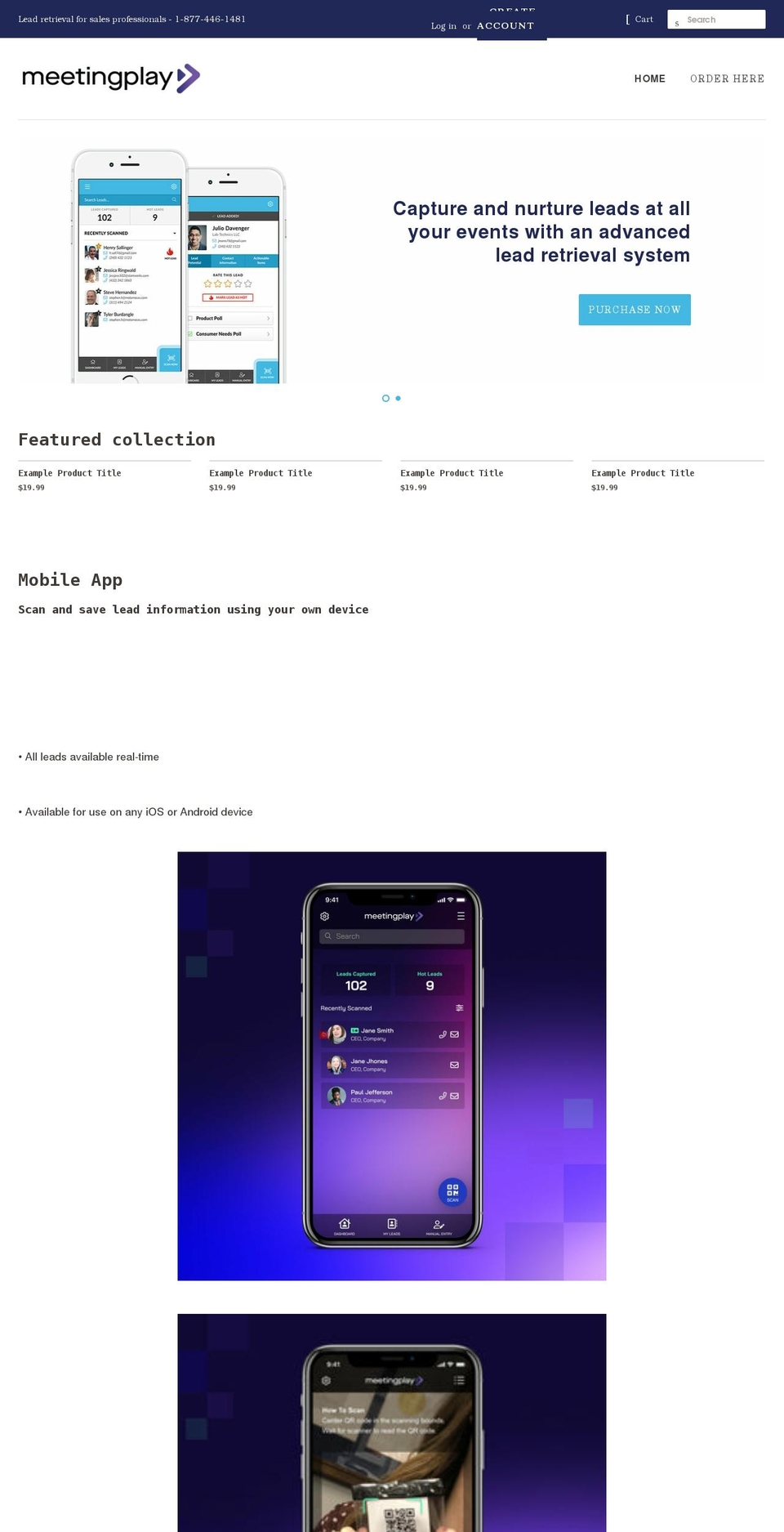 mpleadretrieval.com shopify website screenshot