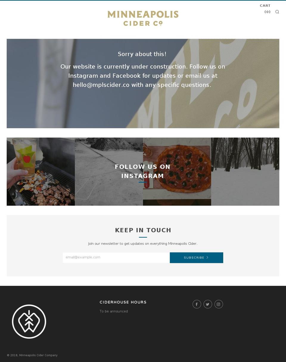 mplscider.co shopify website screenshot