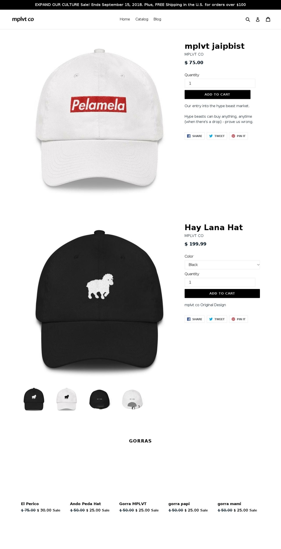 mplvt.com shopify website screenshot