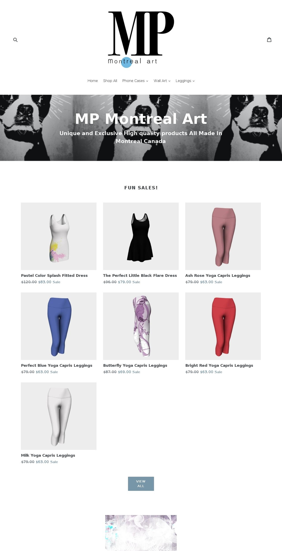 mpmontrealart.com — Shopify storefront screenshot