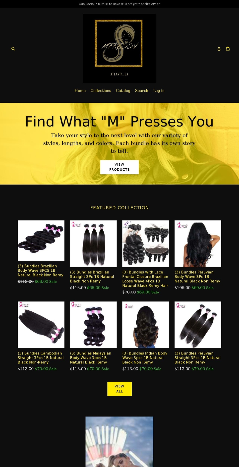 mpressv.com — Shopify storefront screenshot