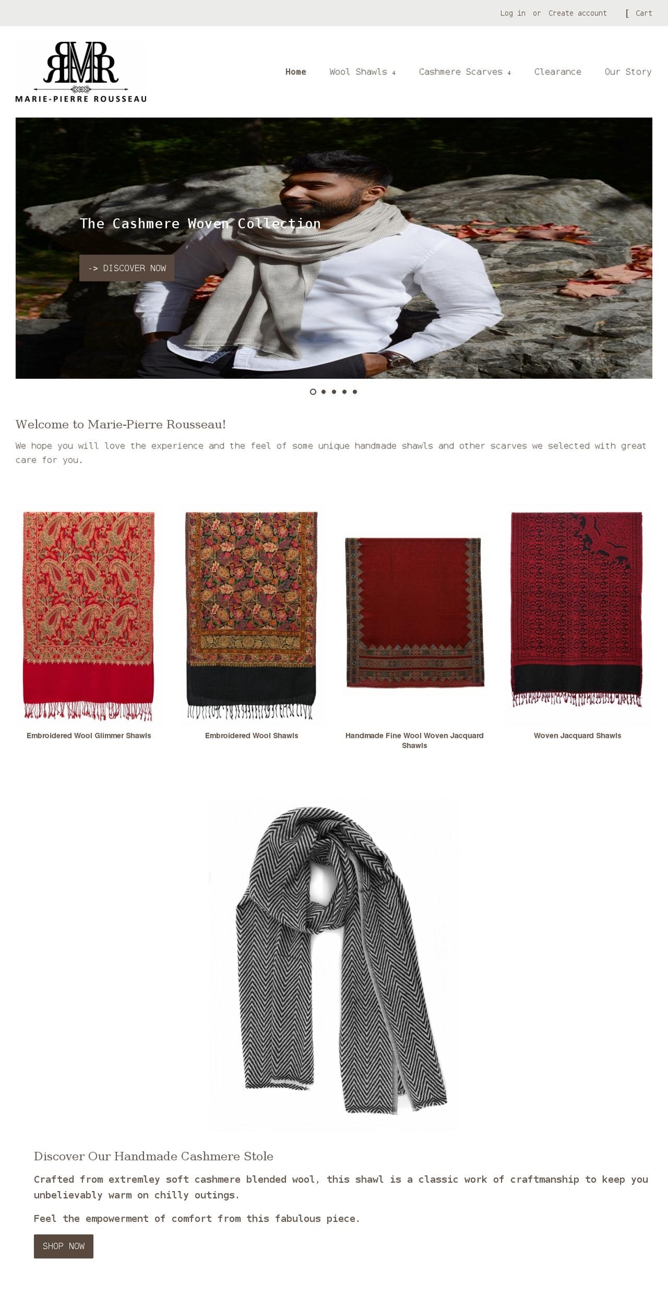 mprousseau.com shopify website screenshot