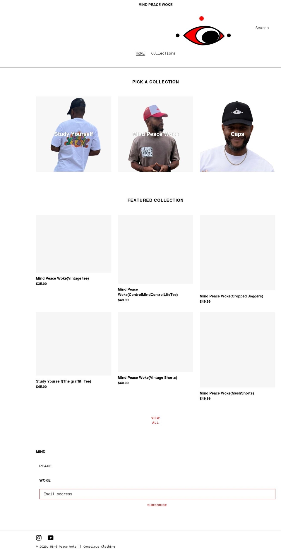 mpwcollection.com shopify website screenshot