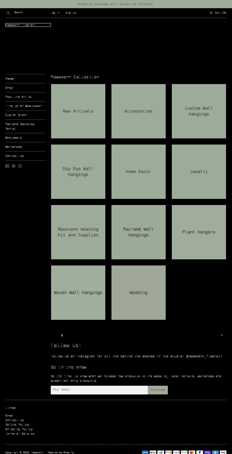 mpwovenn.com shopify website screenshot