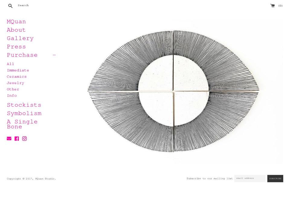 mquan.com shopify website screenshot