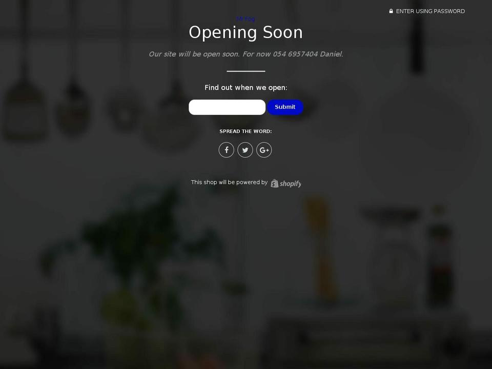mr-fog.com — Shopify storefront screenshot