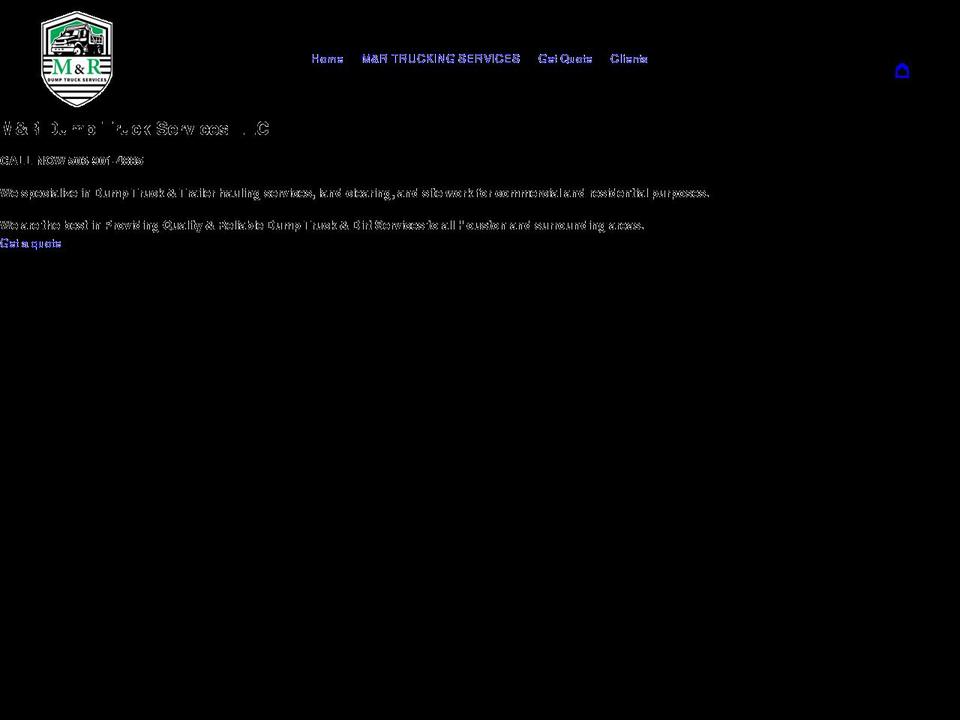 mr-trucking.com shopify website screenshot