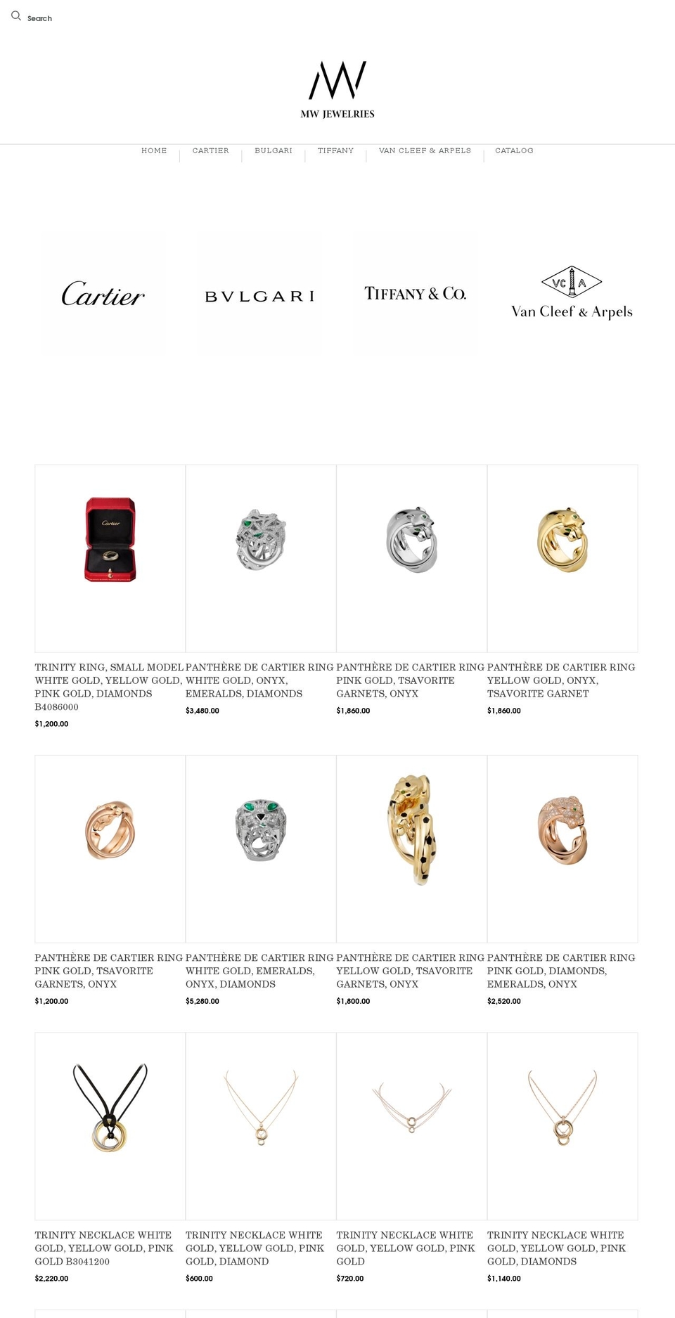 mr-wolf.jewelry shopify website screenshot