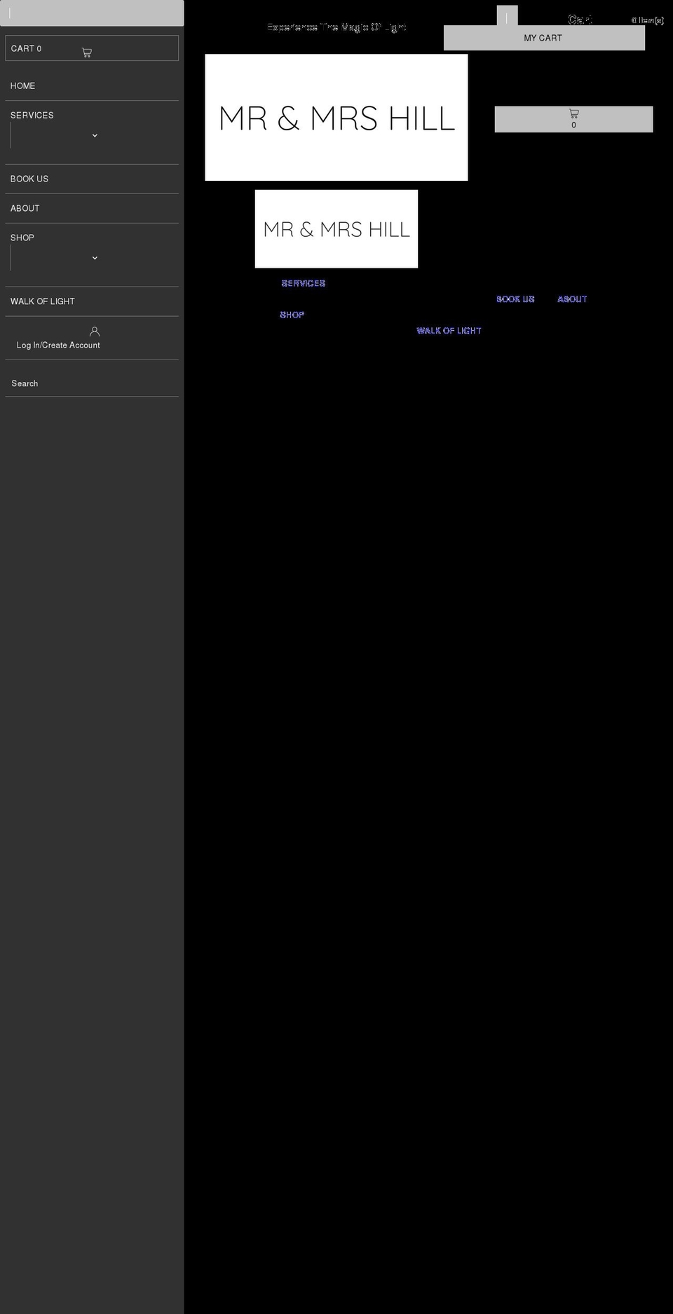 mrandmrshill.com.au shopify website screenshot