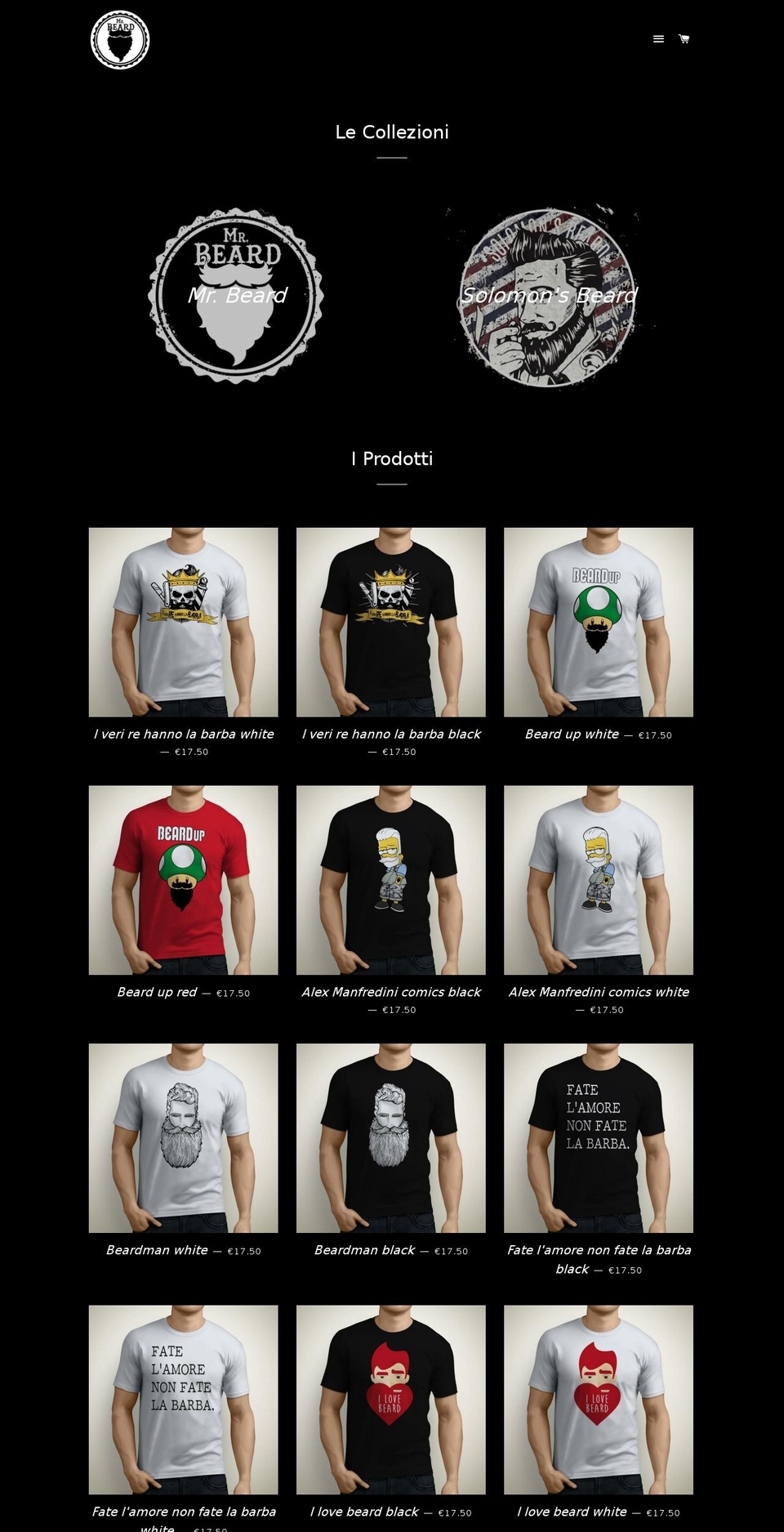 mrbeardshop.com shopify website screenshot