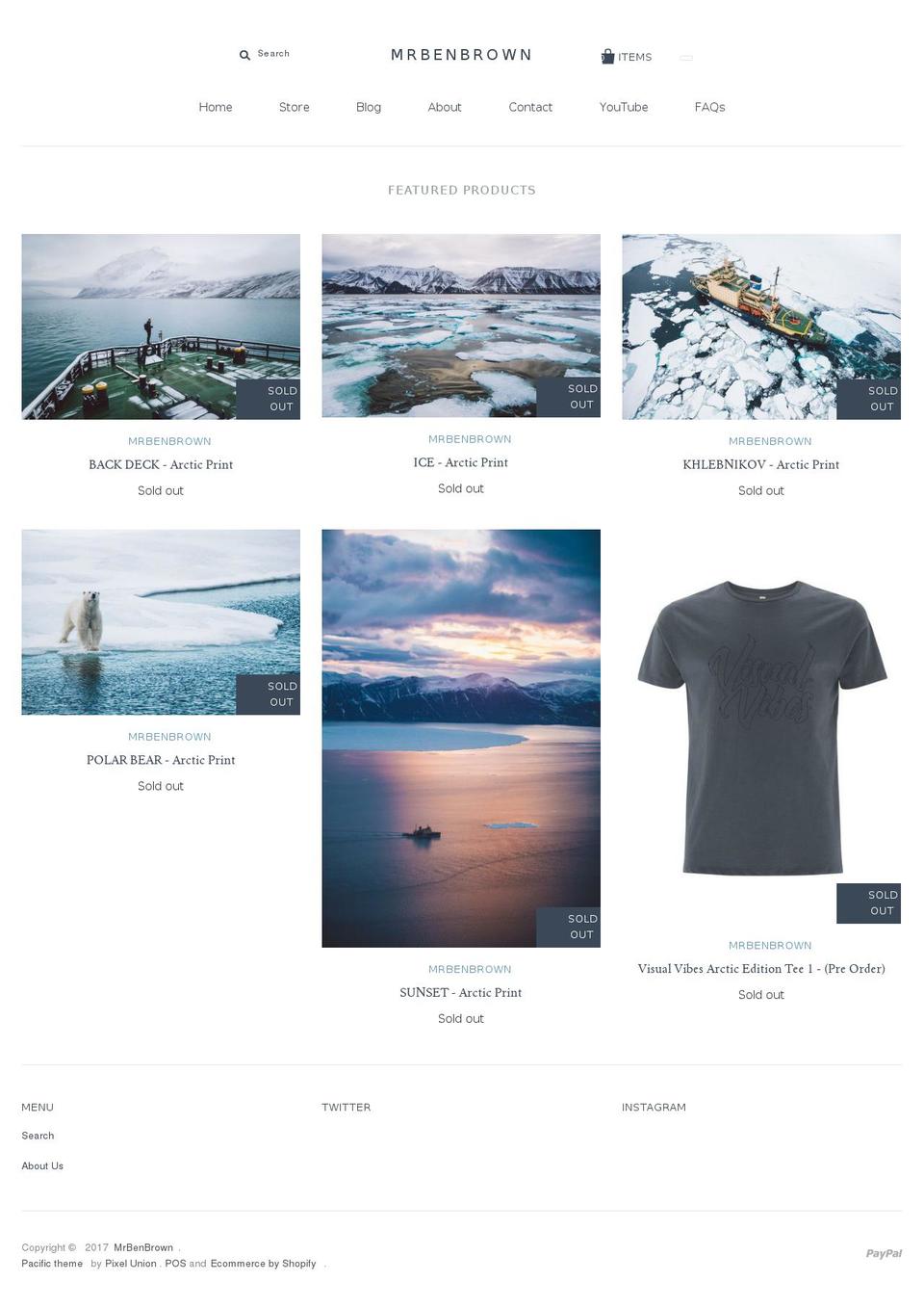 mrbenbrown.com shopify website screenshot