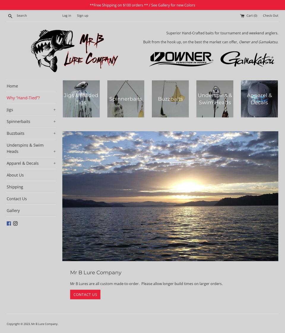 mrblurecompany.com shopify website screenshot