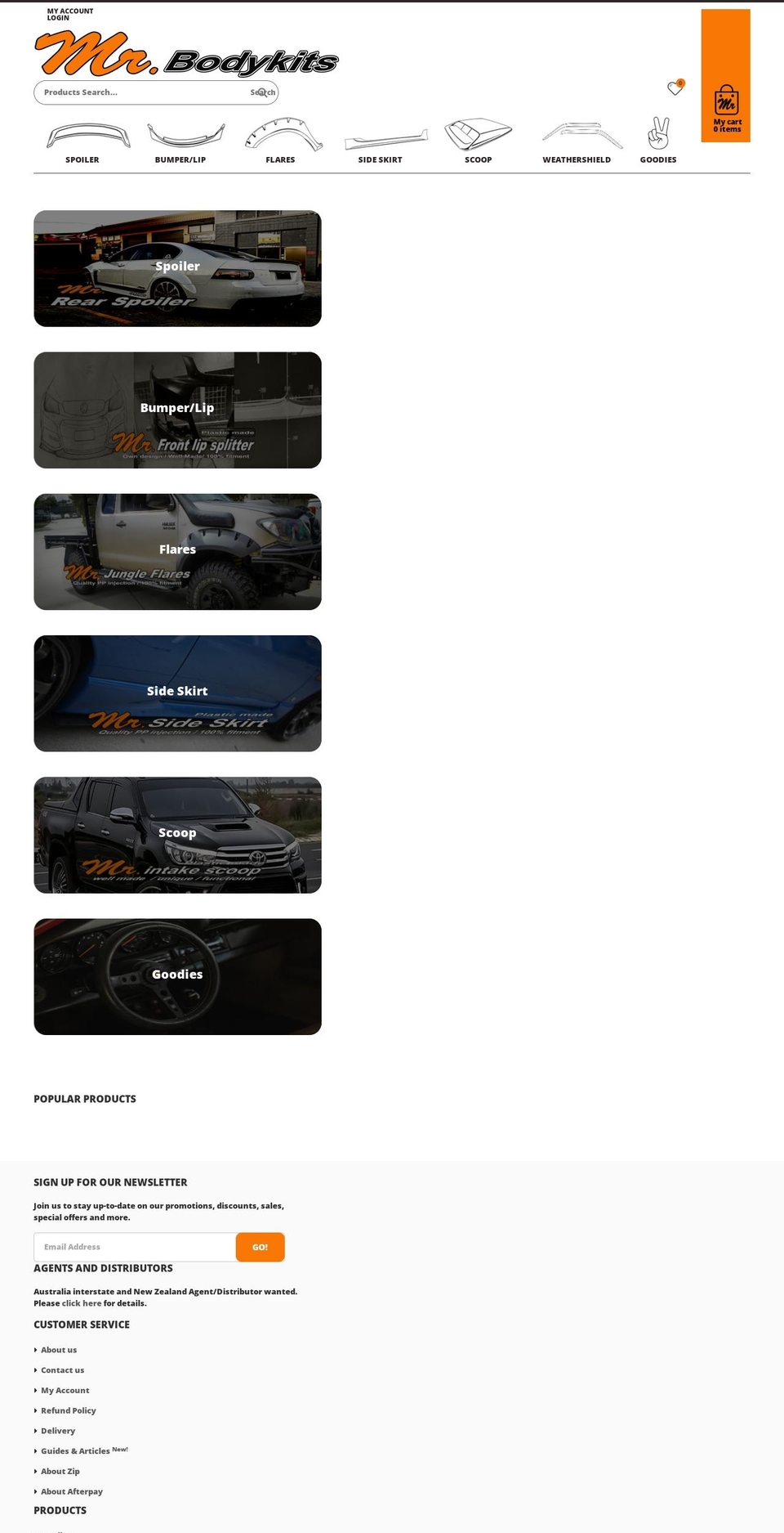 mrbodykits.com.au shopify website screenshot