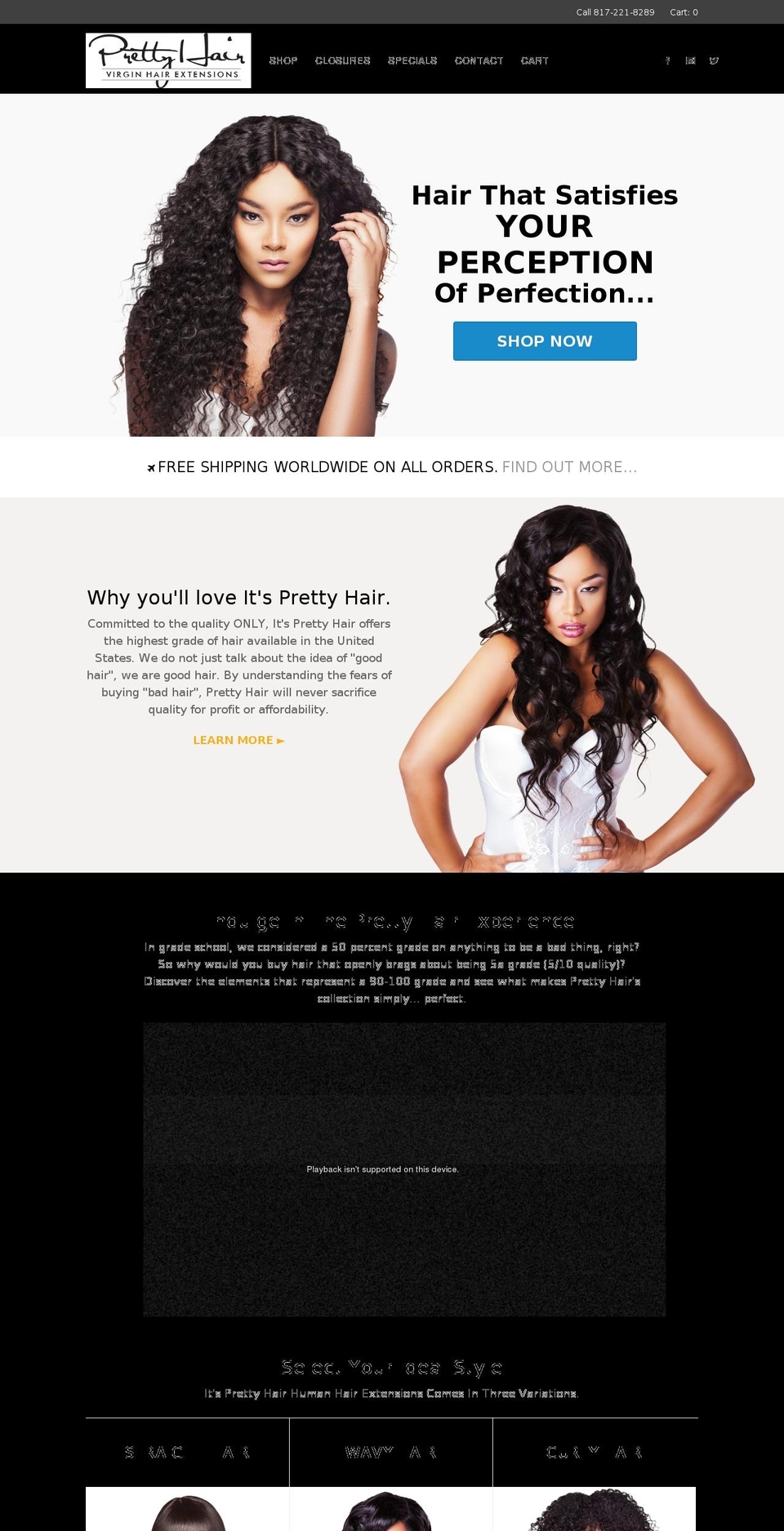 Jolie Hair Shopify theme site example mrbtjackson.com