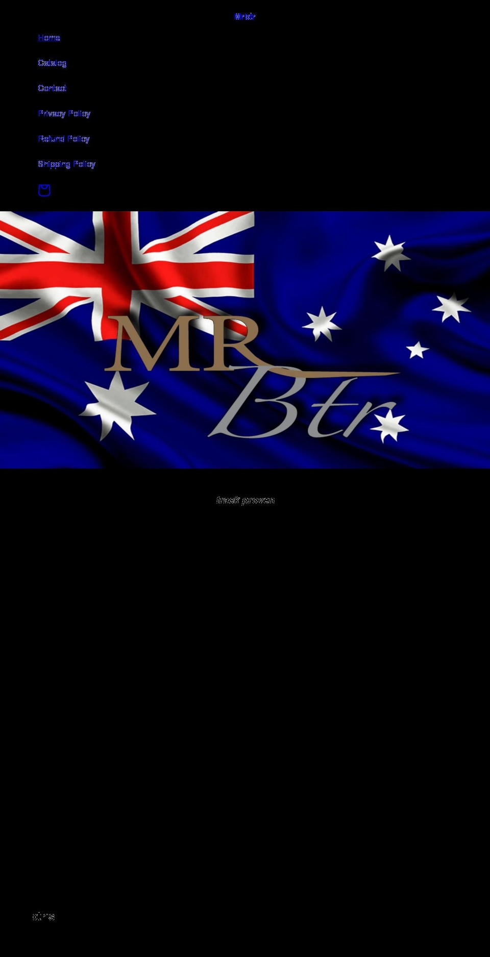 mrbtr.com shopify website screenshot