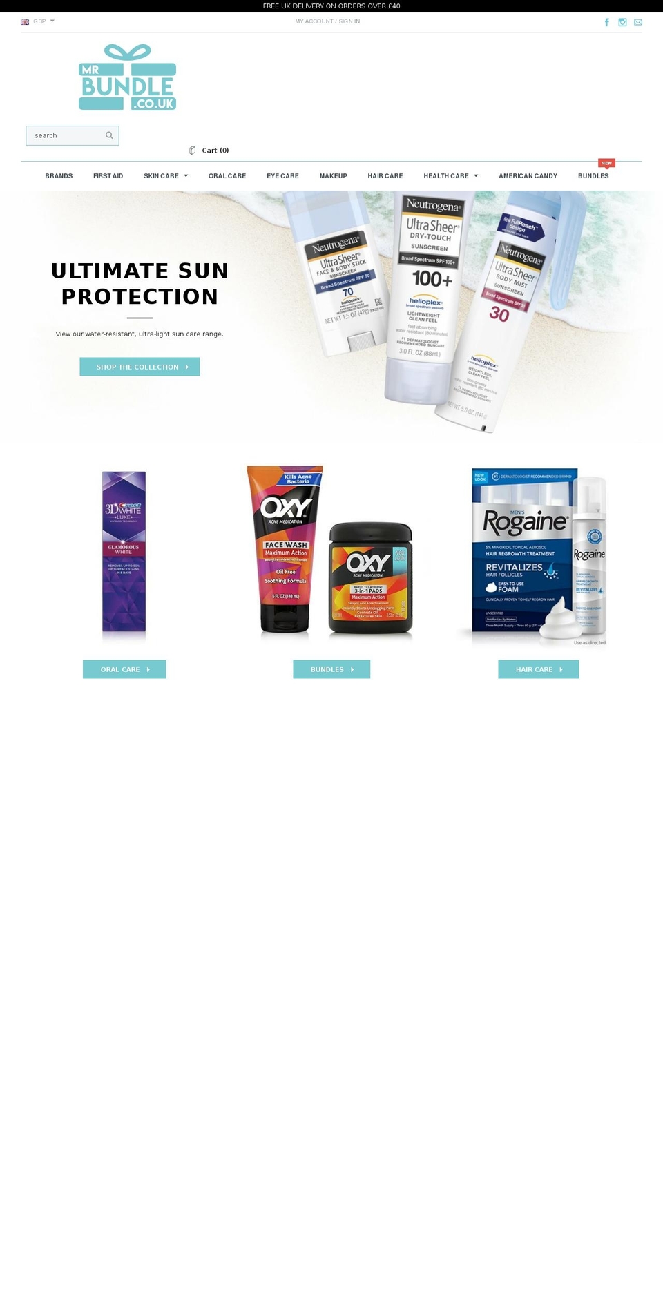 mrbundle.co.uk shopify website screenshot