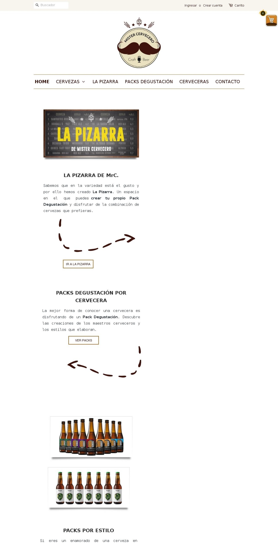 Mister Cervecero Shopify theme site example mrcervecero.com