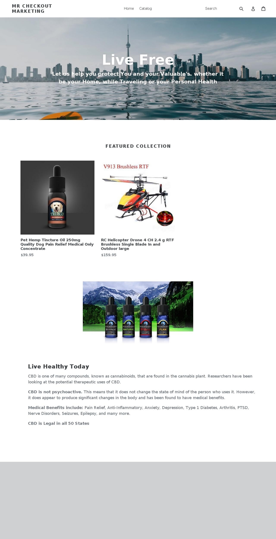 mrcheckoutmarketing.com — Shopify storefront screenshot