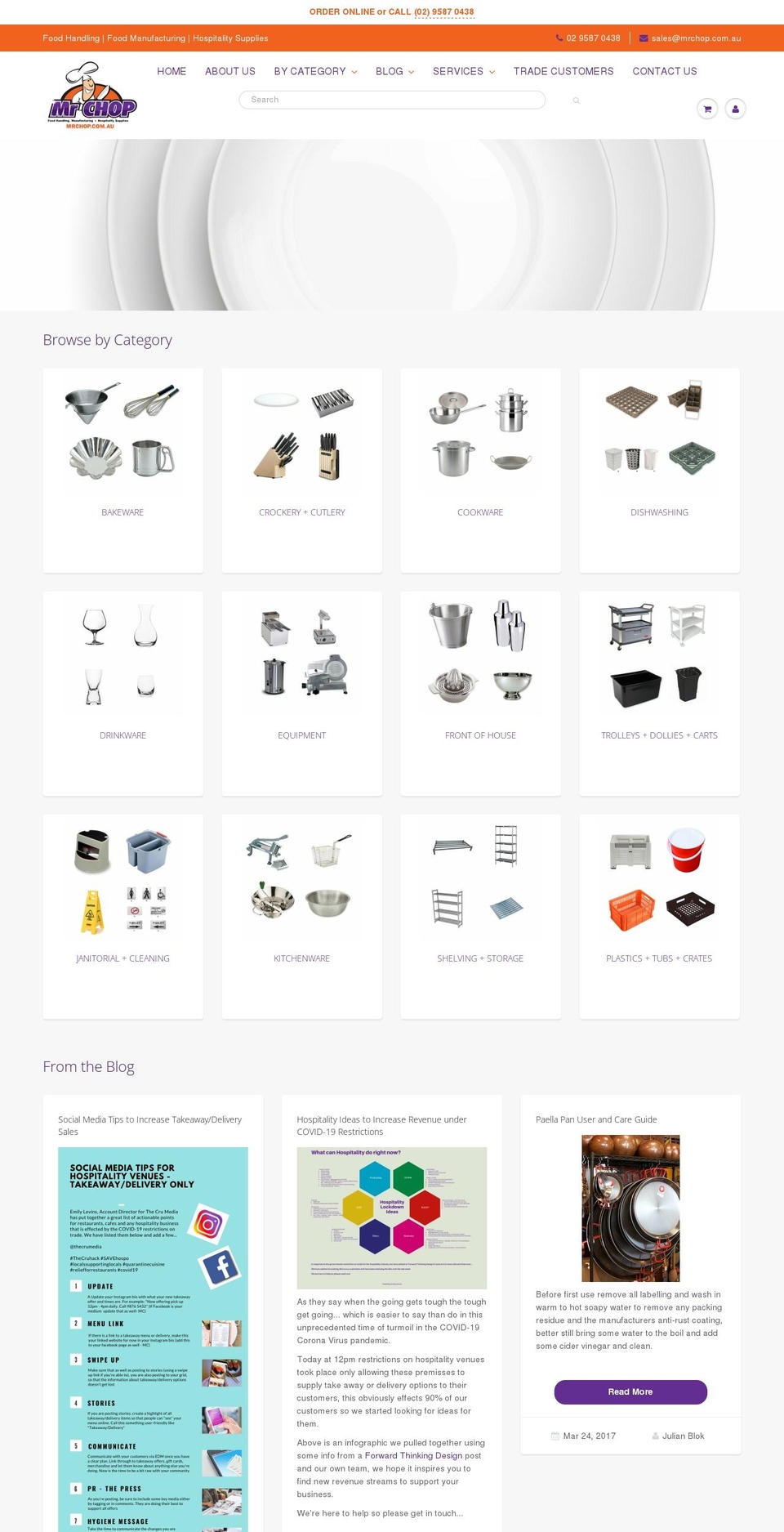 mrchop.com.au shopify website screenshot