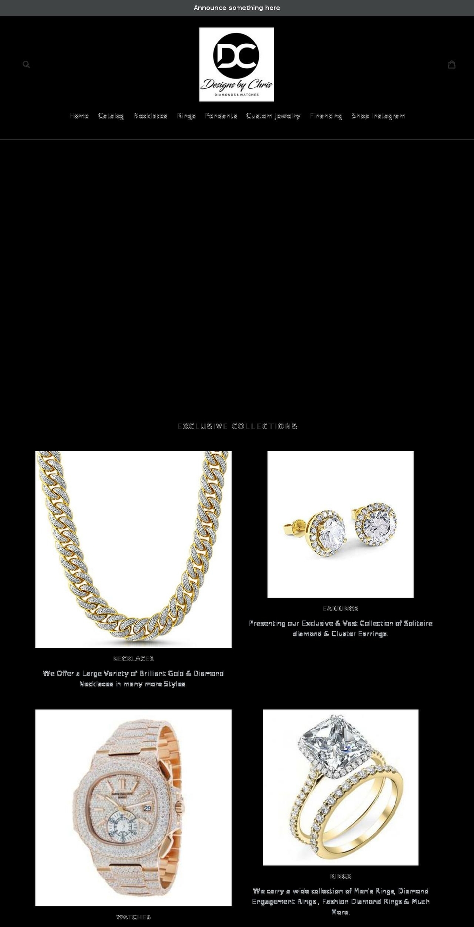 mrchrisdajeweler.com — Shopify storefront screenshot