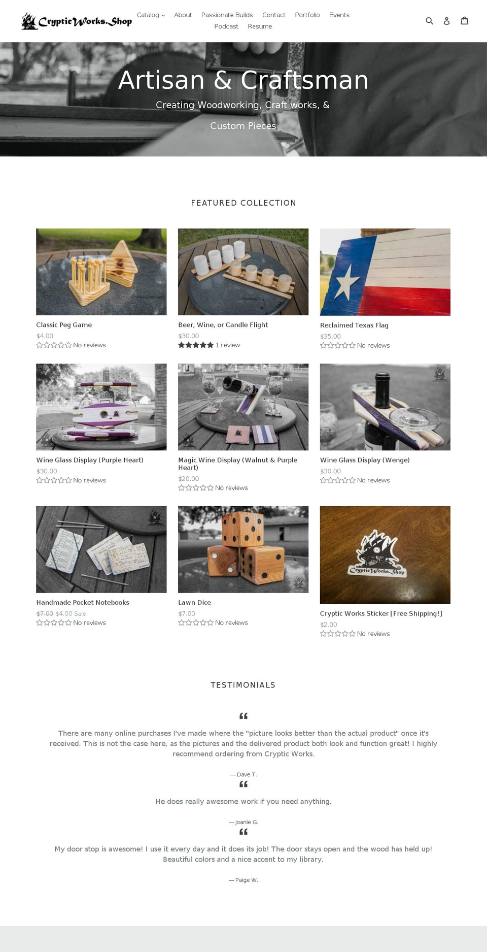 mrcryptic.com — Shopify storefront screenshot