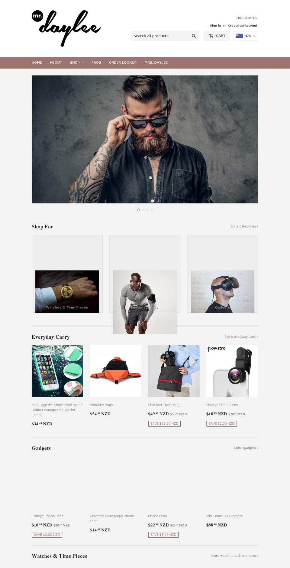 mrdaylee.com — Shopify storefront screenshot