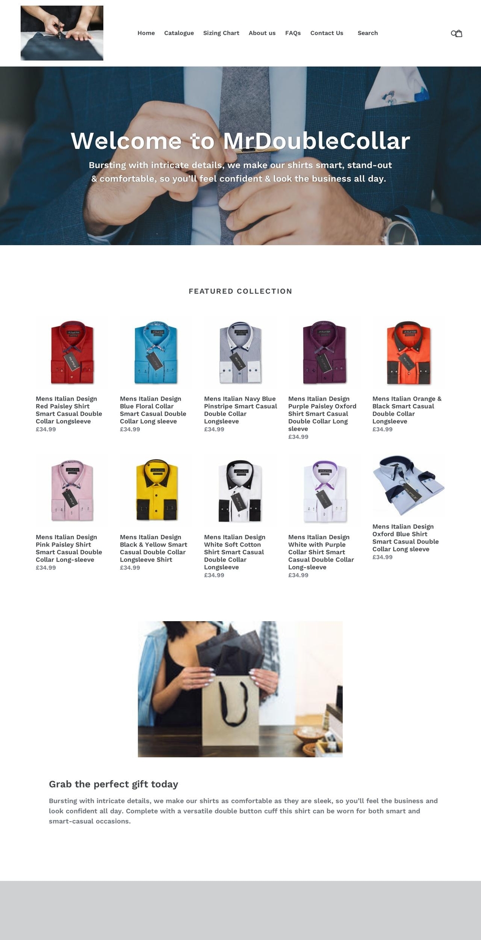 mrdoublecollar.com shopify website screenshot