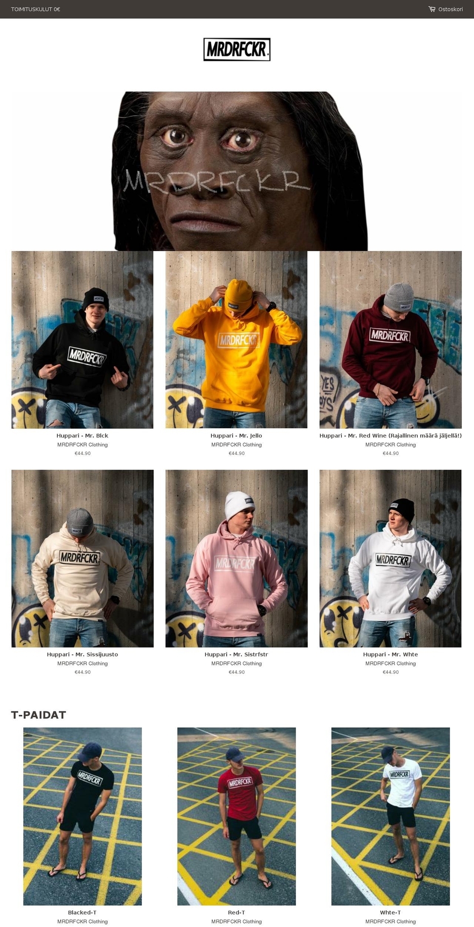 mrdrfckr.com — Shopify storefront screenshot