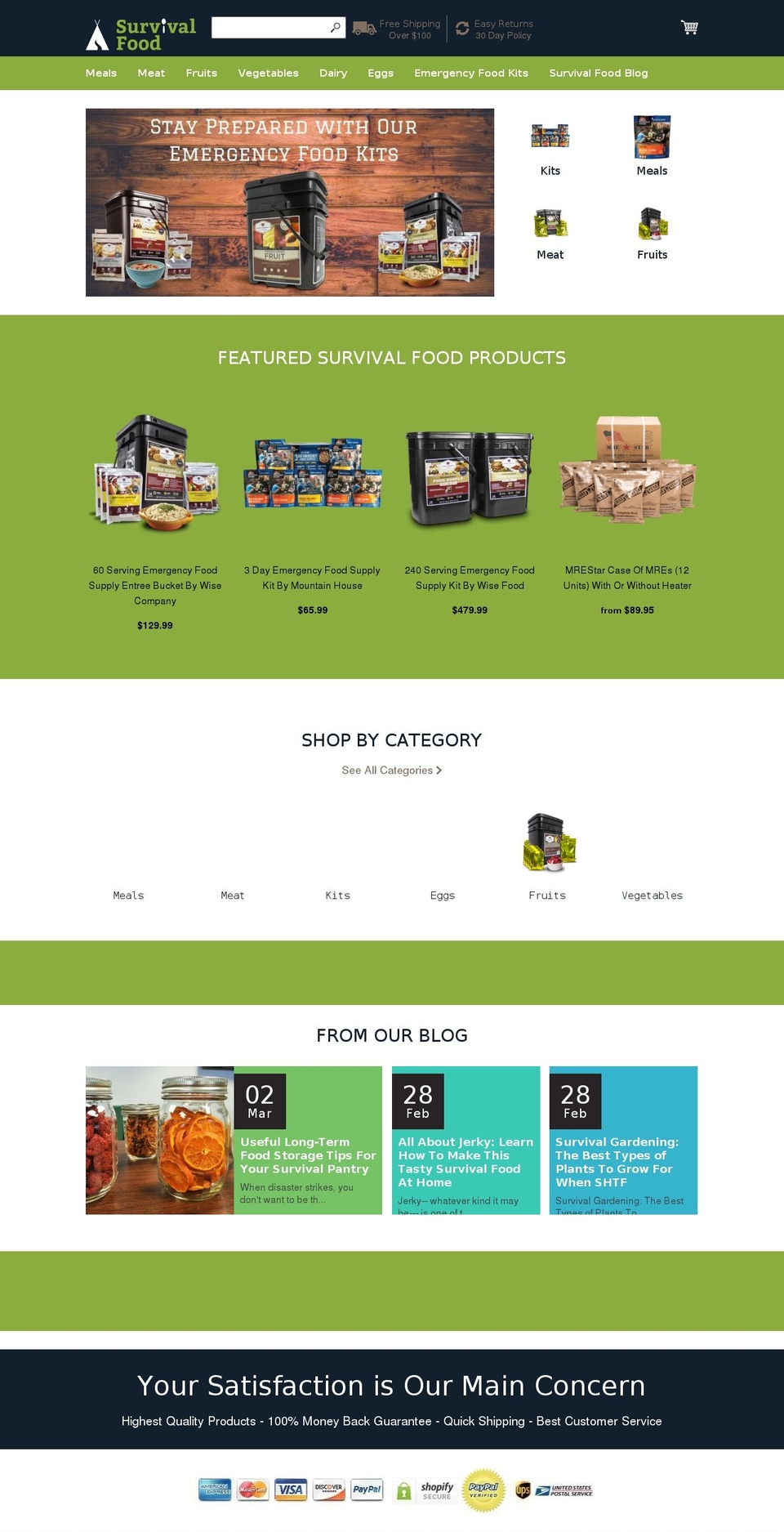 SurvivalFood V1.3 Shopify theme site example mremealsreadytoeat.com