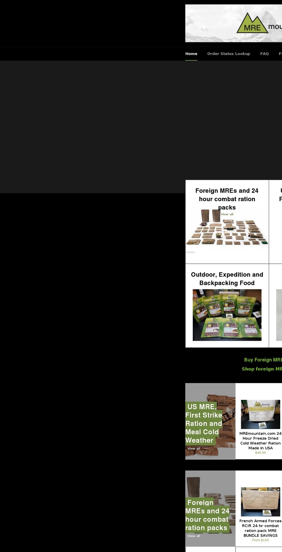 mremountain.com shopify website screenshot