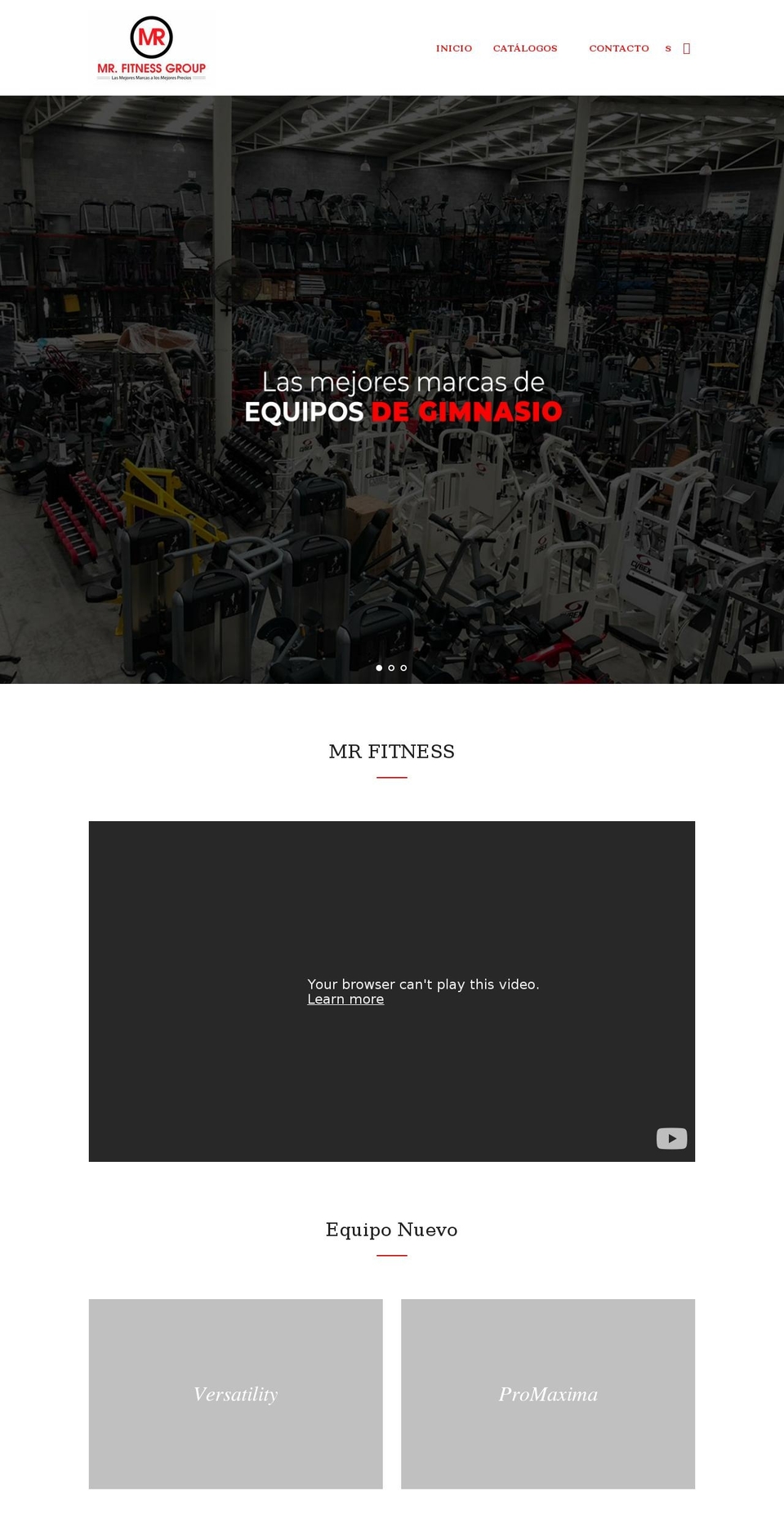 mrfitness.mx shopify website screenshot