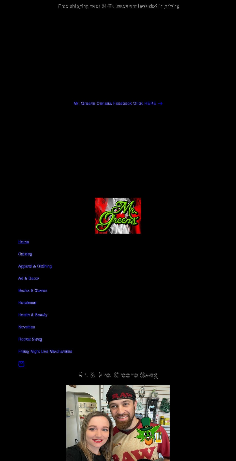 mrgreenscanada.com shopify website screenshot