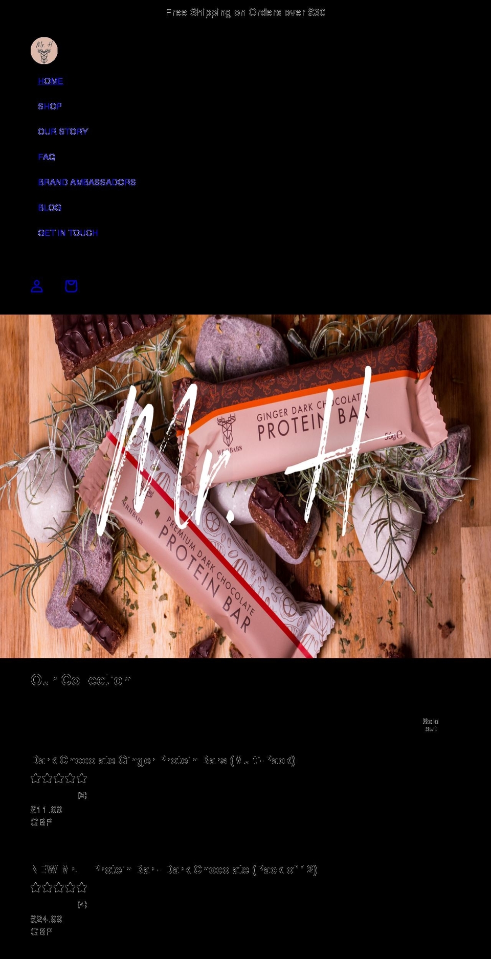 mrhbars.co.uk shopify website screenshot