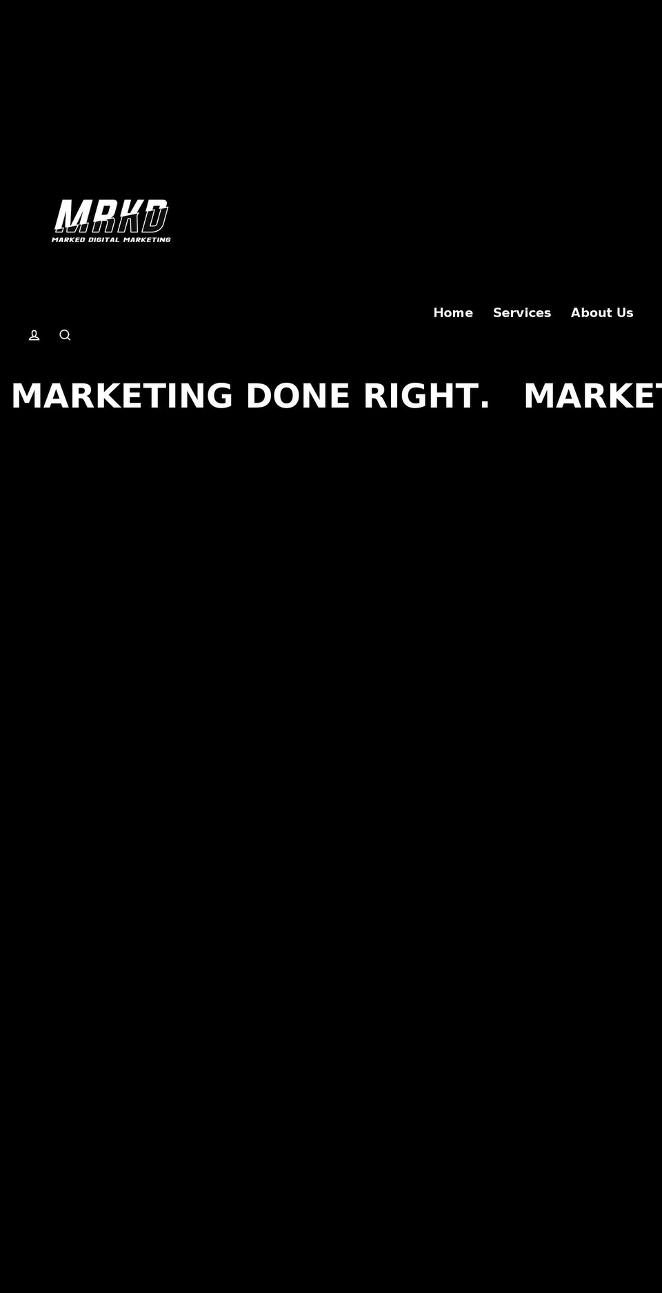 mrkdmarketing.com shopify website screenshot