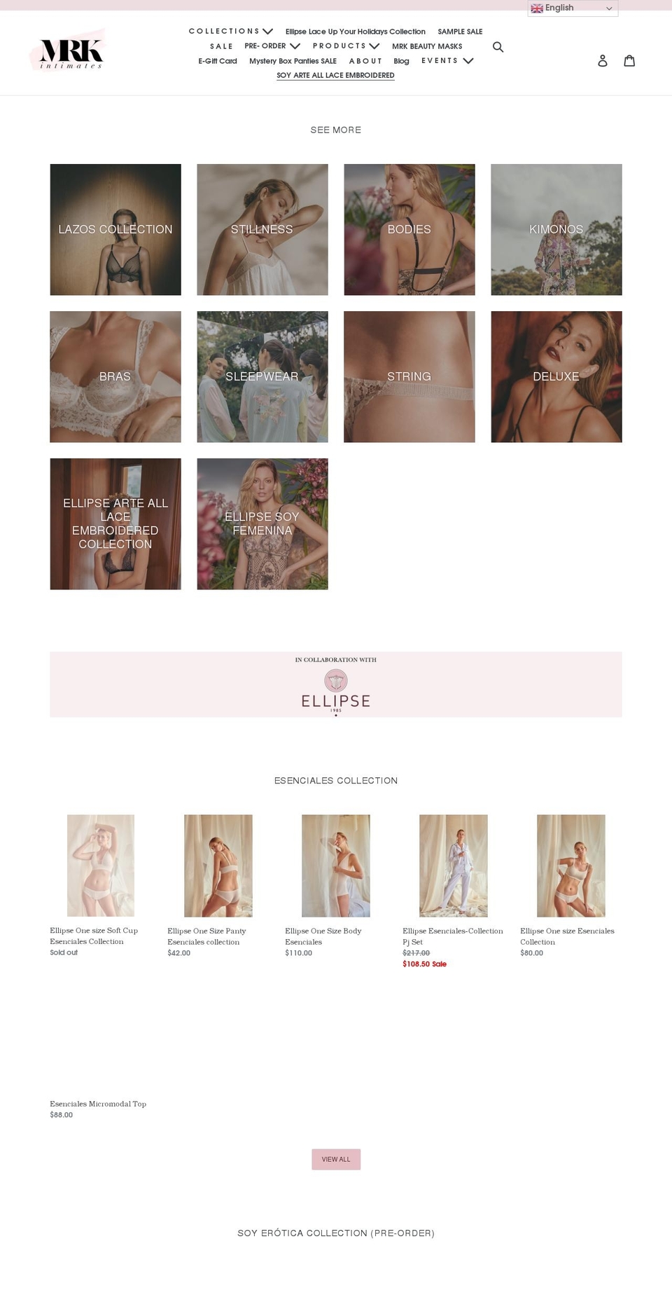 mrkintimates.com — Shopify storefront screenshot