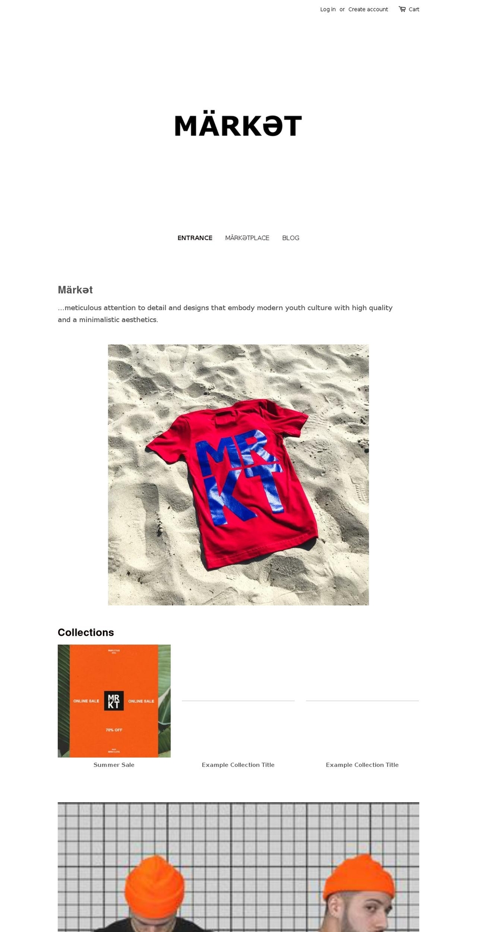 mrkt.life shopify website screenshot