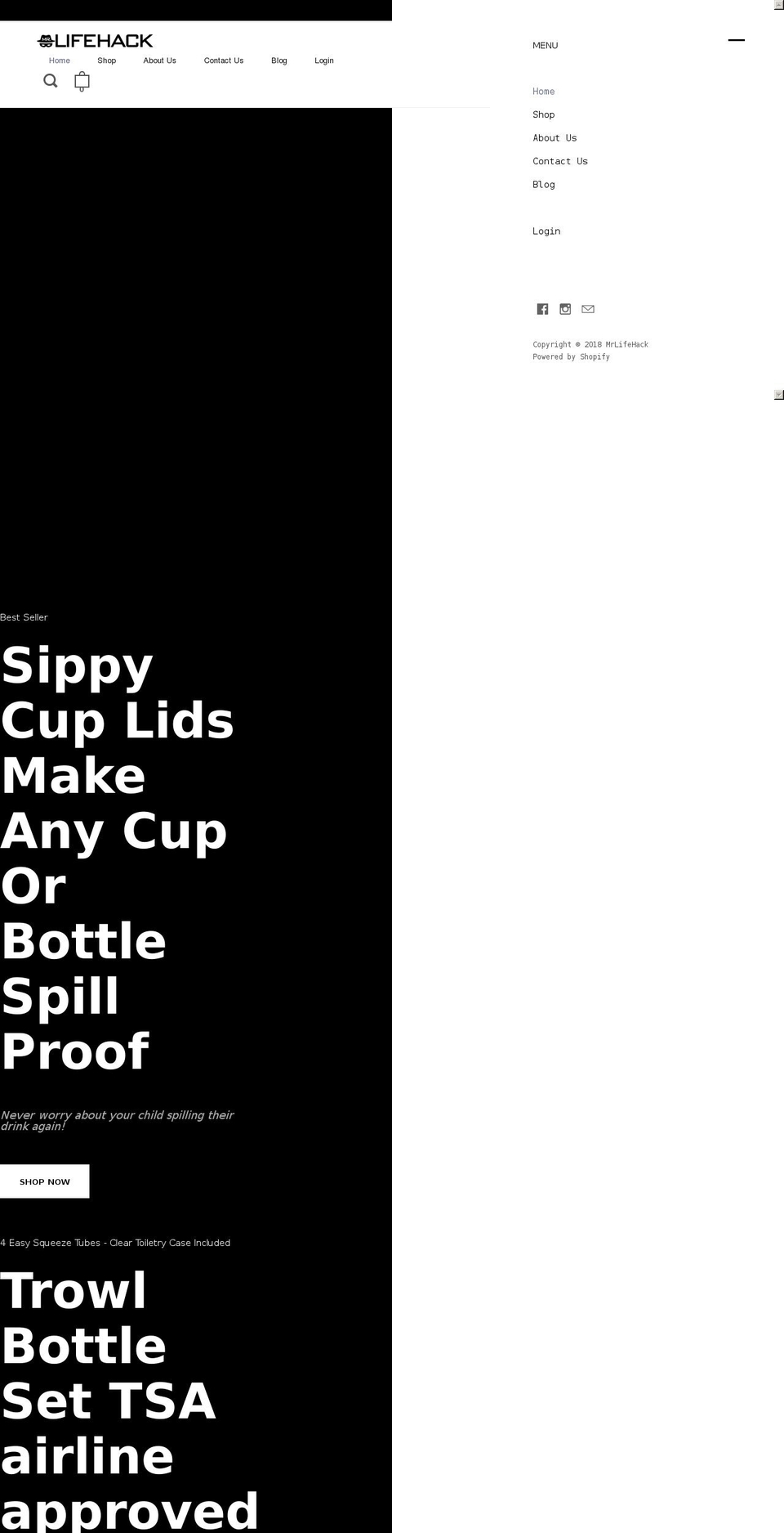 mrlifehack.com shopify website screenshot
