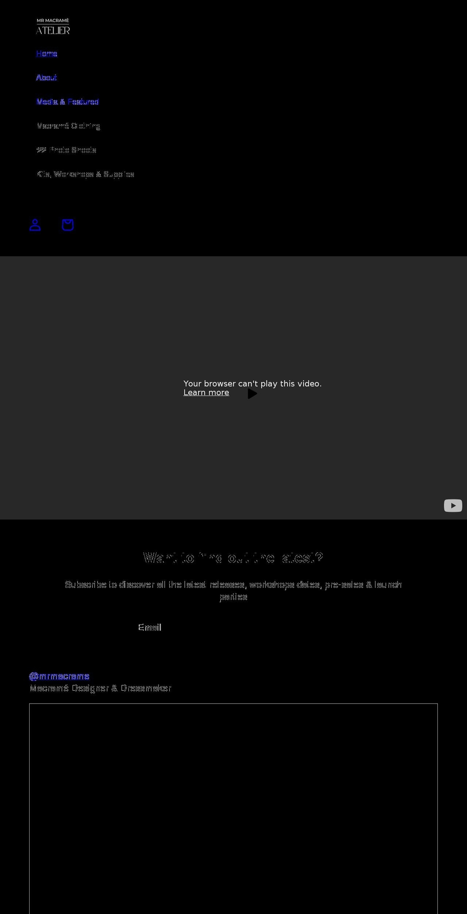 mrmacrame.com shopify website screenshot
