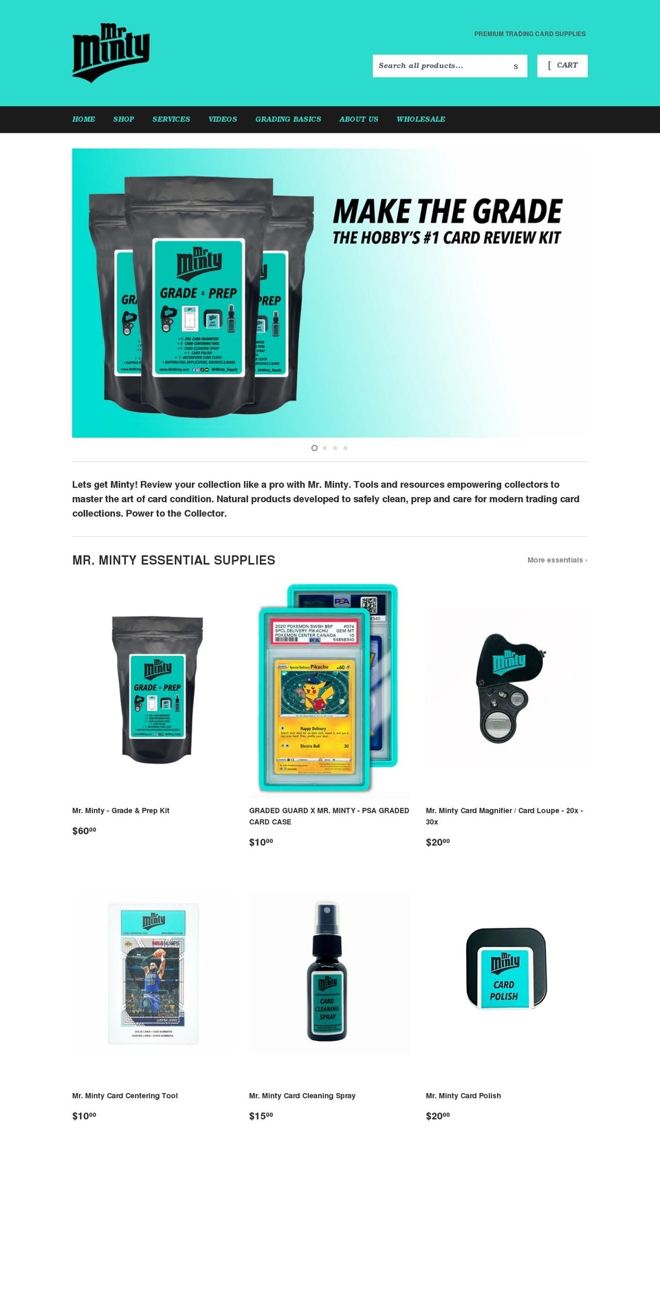 mrminty.com shopify website screenshot