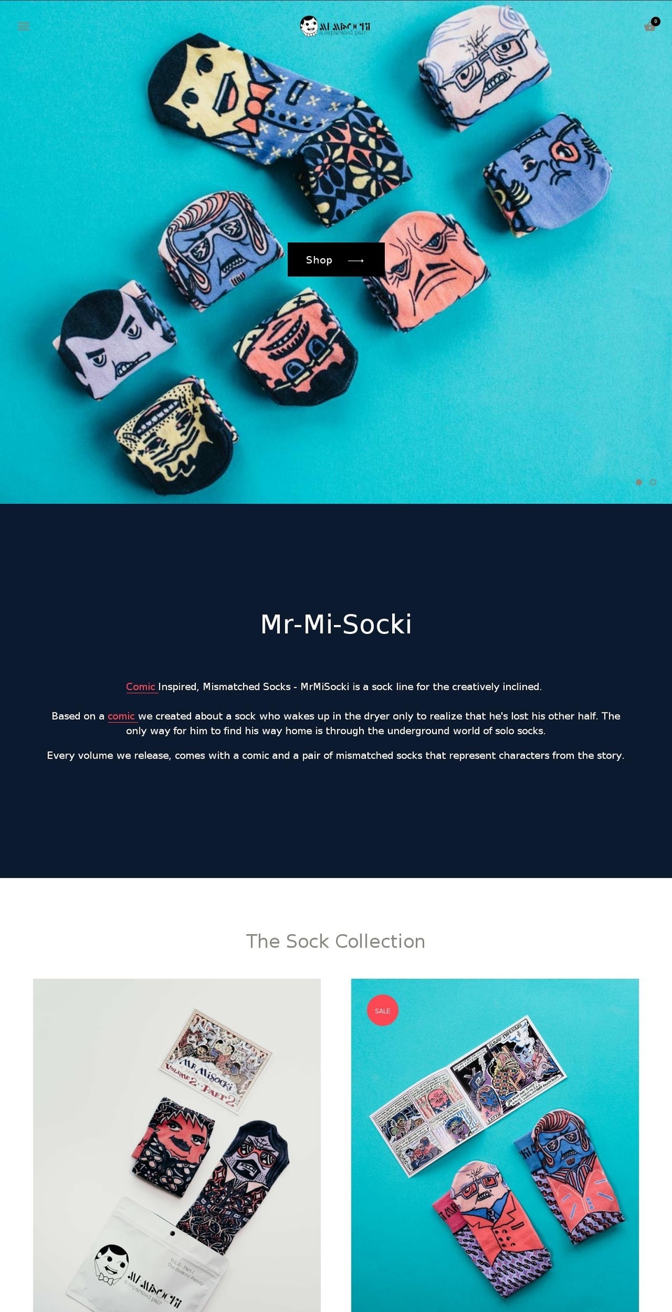 mrmisocky.com — Shopify storefront screenshot