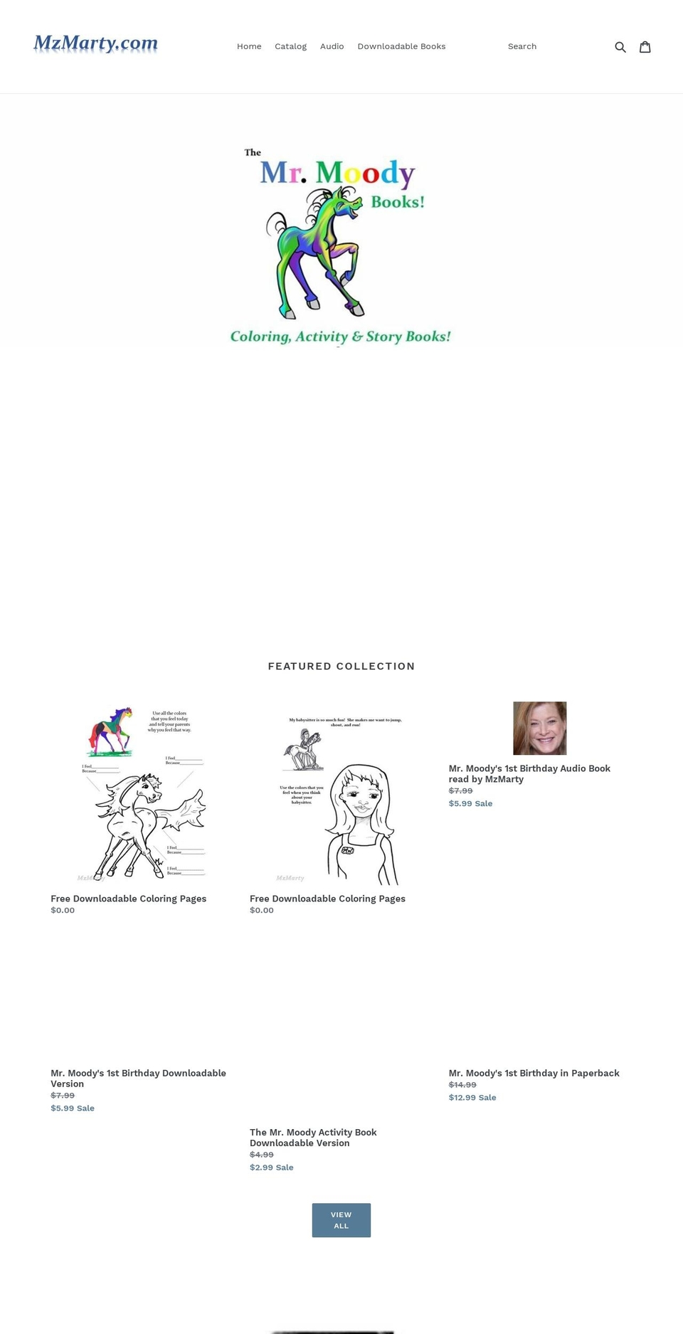mrmoodys4kids.com — Shopify storefront screenshot