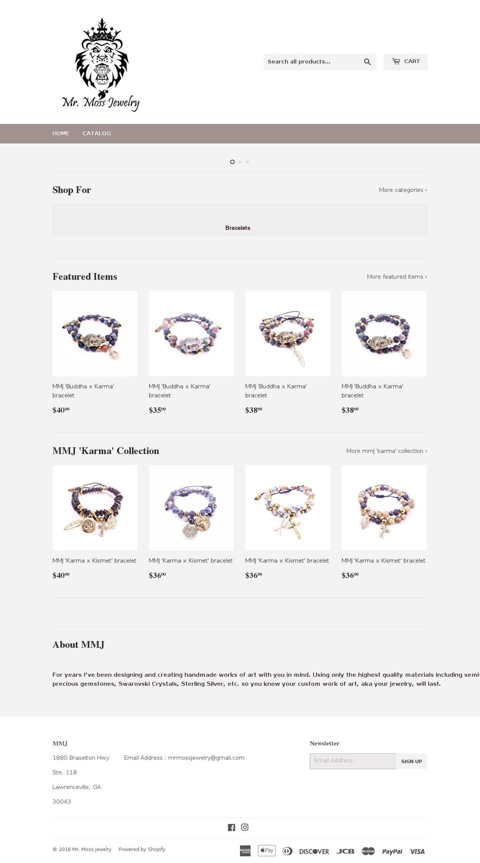 mrmossjewelry.com shopify website screenshot