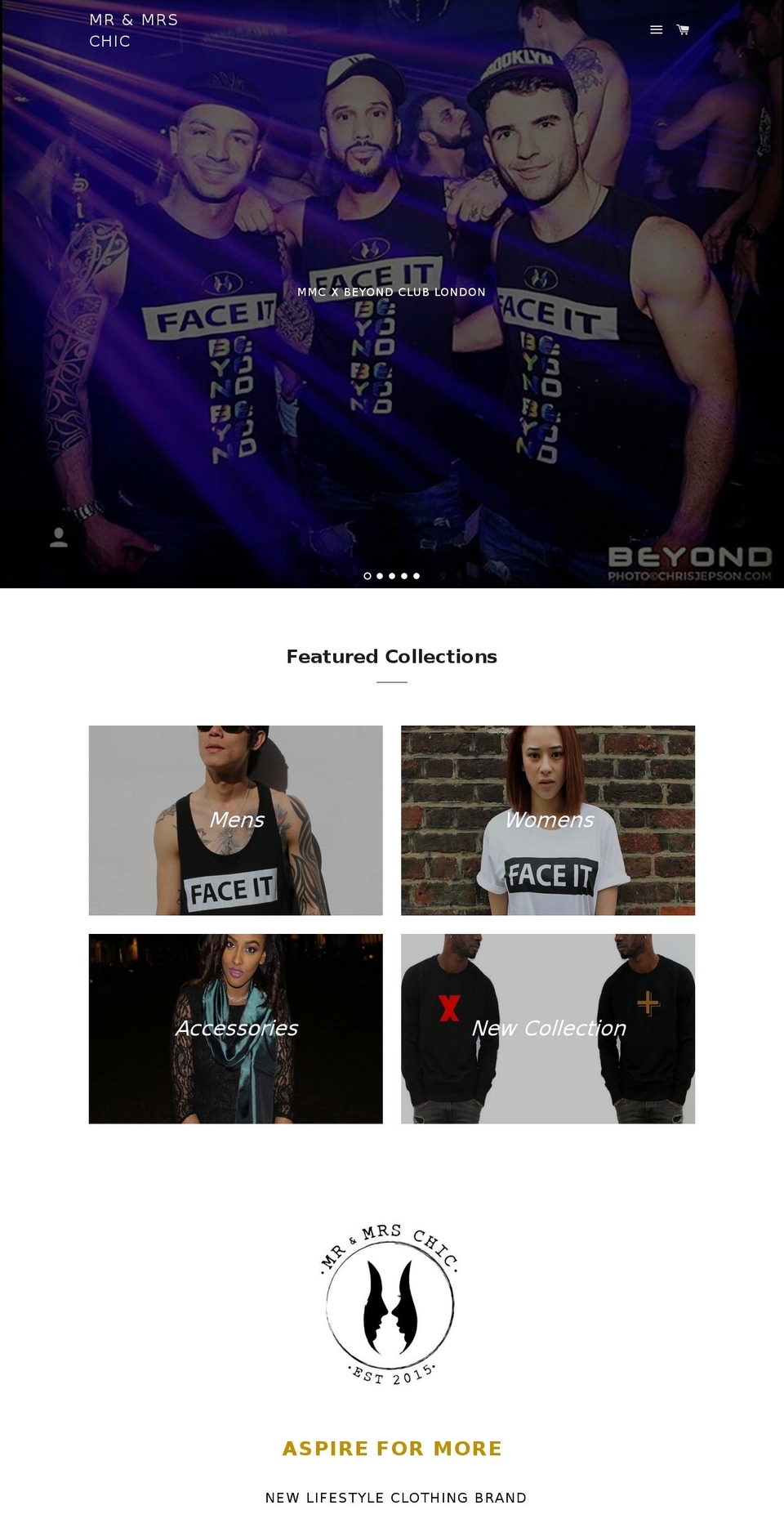 mrmrschic.com shopify website screenshot