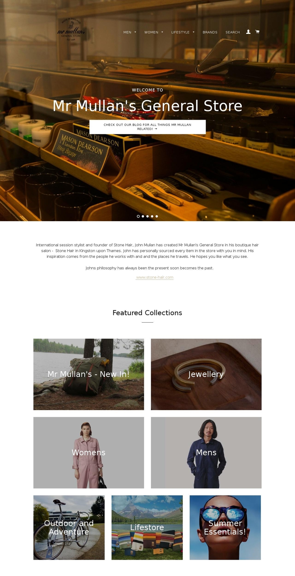 mrmullan.com shopify website screenshot