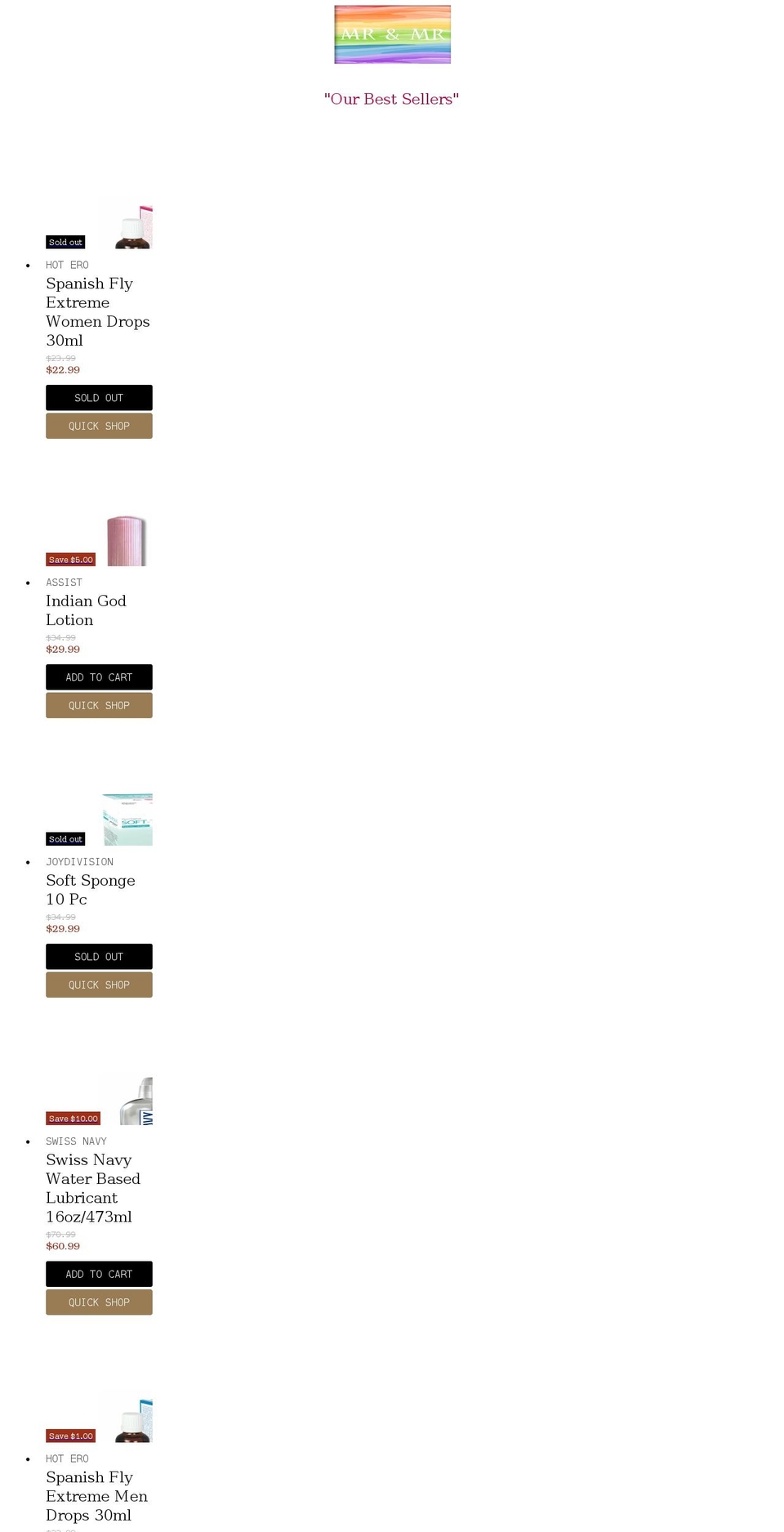 mrnmr.com.au shopify website screenshot