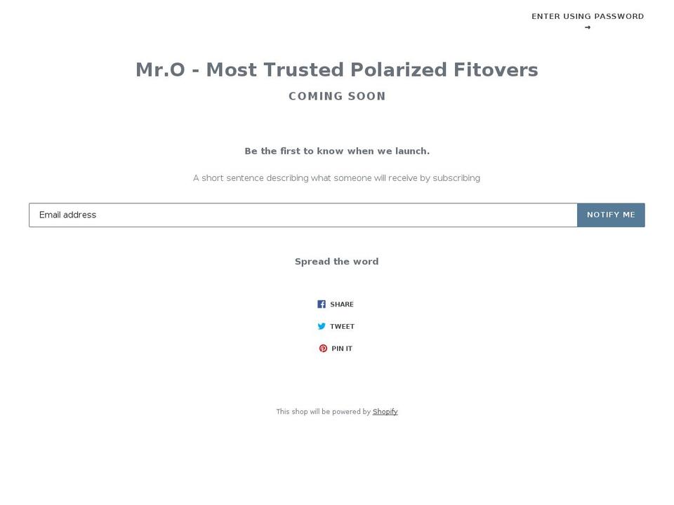 mrofitovers.com — Shopify storefront screenshot
