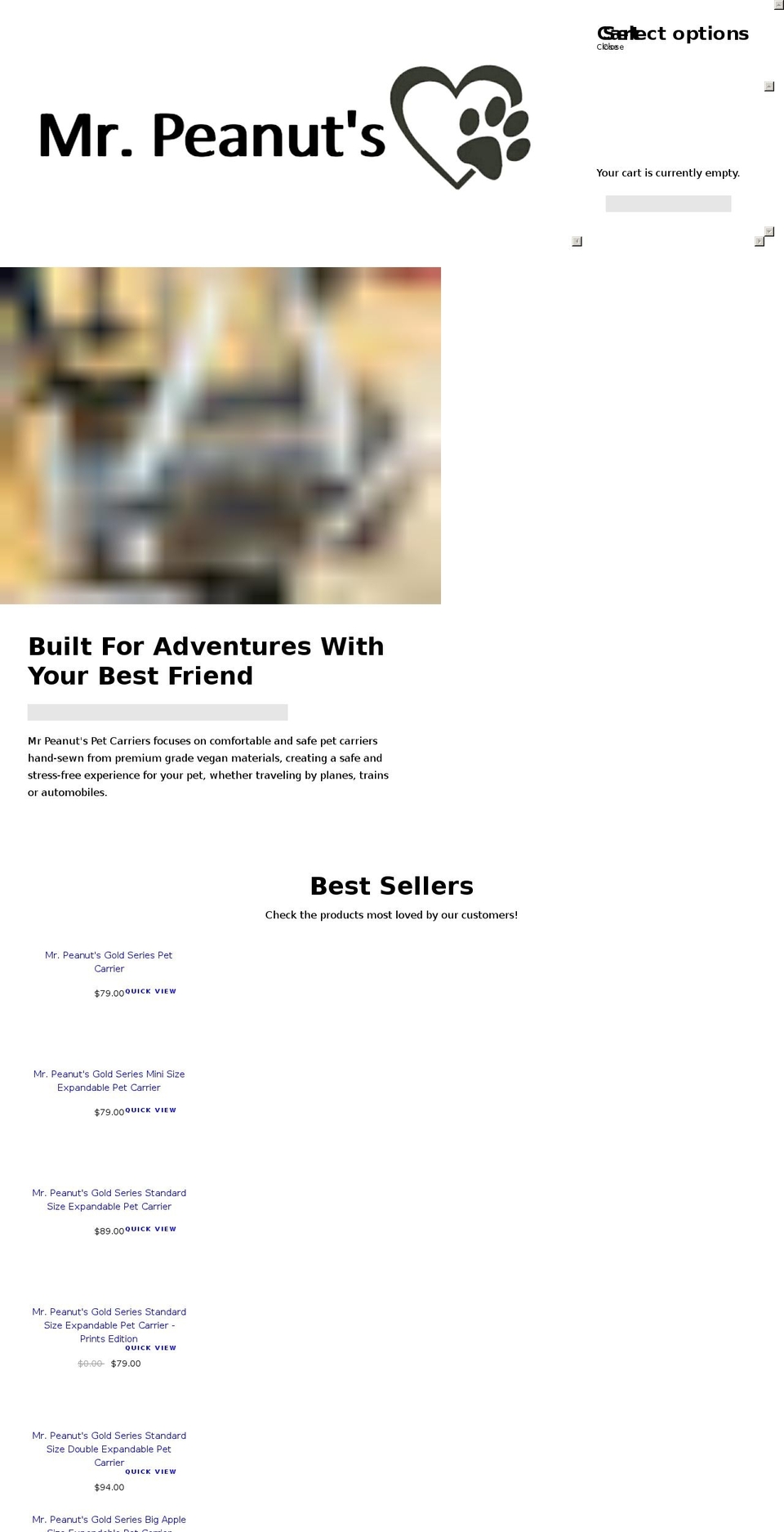 EVOLVE.HK-Parallax-20170806 Shopify theme site example mrpeanutspetcarriers.com