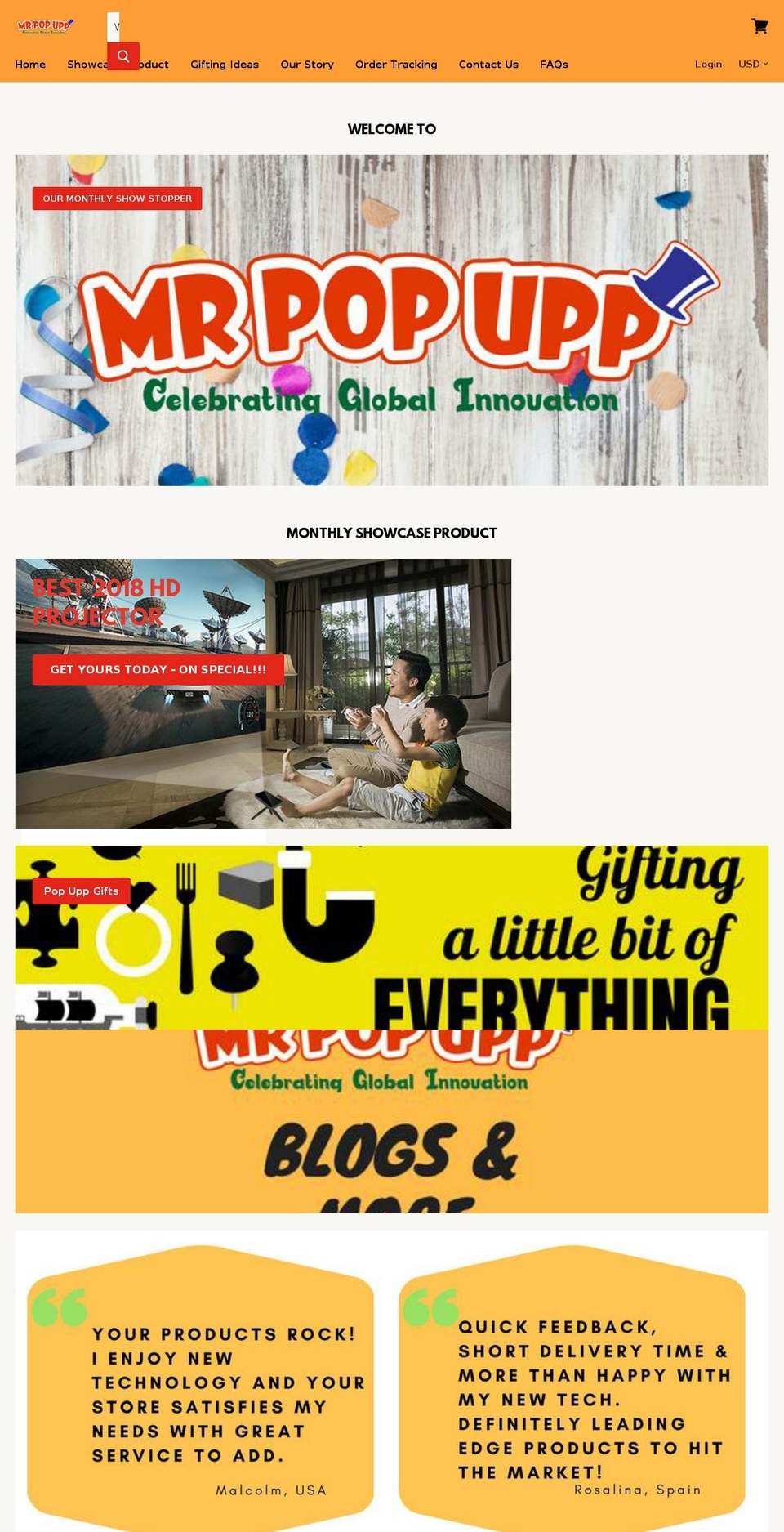 mrpopupp.com — Shopify storefront screenshot