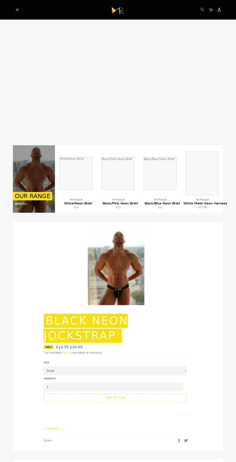 mrrisque.co.uk shopify website screenshot